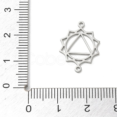 Chakra 304 Stainless Steel Connector Charms SA-CBA28C1-01E-P-1