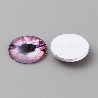 Glass Cabochons GLAA-WH0033-75H-09-1