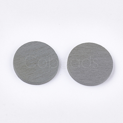 Painted Poplar Wood Cabochons WOOD-T021-29C-1