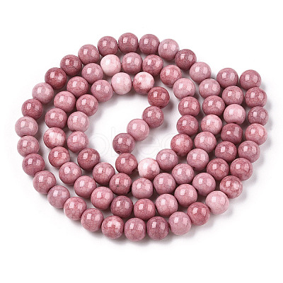 Ombre Effect Dyed Crackle Glass Beads X1-GLAA-T031-10mm-01X-1