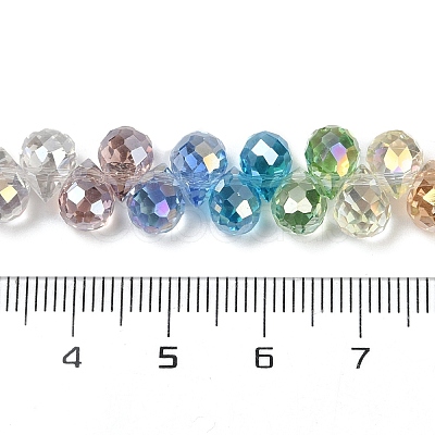 Electroplate Glass Beads Strands EGLA-D300-02-6mm-1