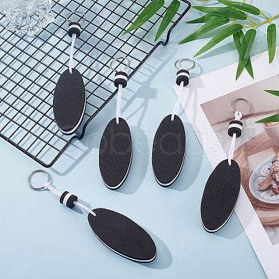 10Pcs Iron Plastic Keychains KEYC-GF0001-27A-1