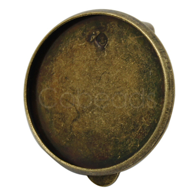 Brass Earring Settings X-KK-J089-AB-1