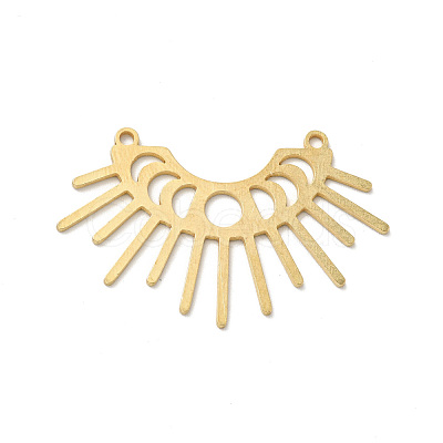 Brass Connector Charms KK-G423-13G-1