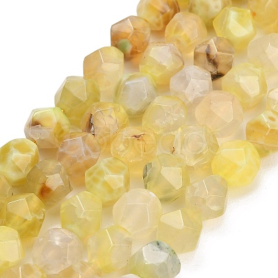 Natural Agate(Dyed & Heated) Beads Strands G-K425-B02-01-1
