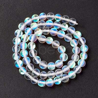 Synthetic Moonstone Beads Strands G-E573-02A-14-1