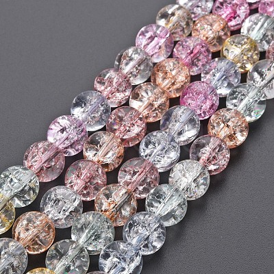 Crackle Glass Beads Strands GLAA-S192-B-009B-1