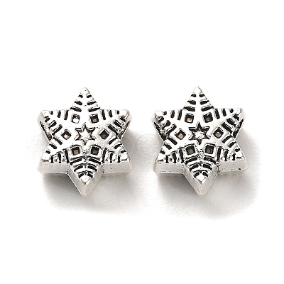 Tibetan Style Alloy European Beads PALLOY-K019-03H-AS-1