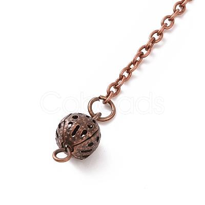 Brass Cable Chain Coil Dowsing Pendulums HJEW-D004-01-1