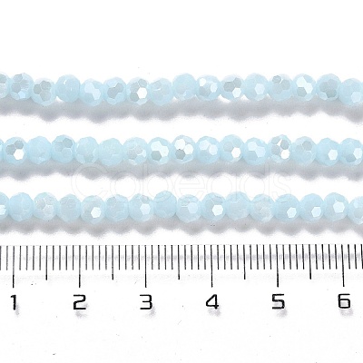 Electroplate Opaque Glass Beads Strands EGLA-A035-P4mm-A10-1