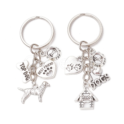 2Pcs Alloy Keychains KEYC-JKC01191-1