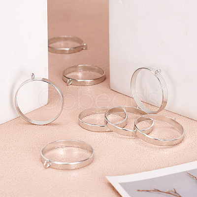 Alloy Open Back Bezel Big Pendants PALLOY-TA0021-01P-1