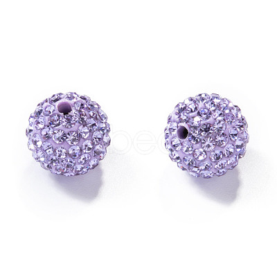 Pave Disco Ball Beads X-RB-H258-10MM-371-1