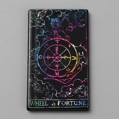 Printed Acrylic Pendants OACR-WH0036-23U-1