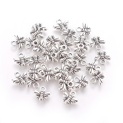 Tibetan Style Alloy Charms X-TIBEP-A123292-AS-LF-1