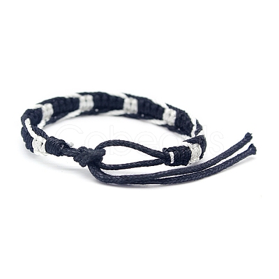 Adjustable Polyester Braided Cord Bracelet PW23071061735-1