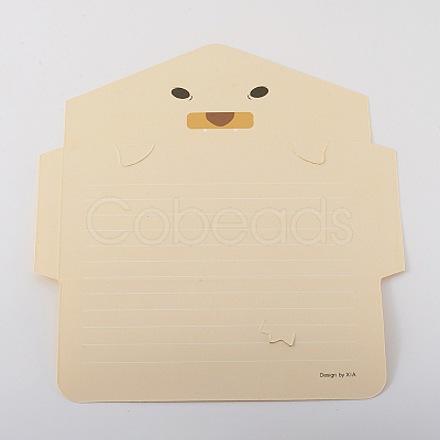 Animal Cartoon Greeting Cards DIY-WH0161-08-1