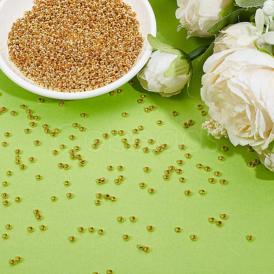 2000Pcs Brass Crimp Beads KK-ME0003-33G-1