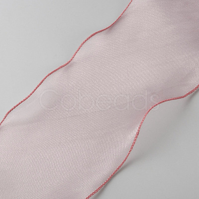 Polyester Wave Edge Ribbon DIY-TAC0040-02B-1