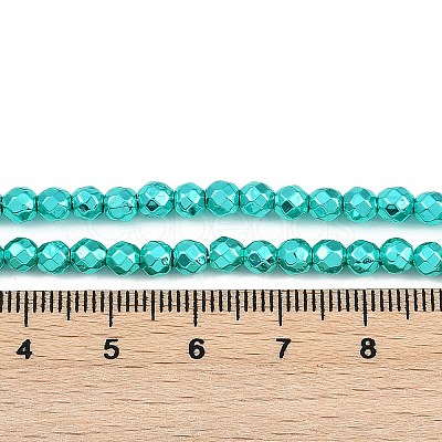 Baking Paint Electroplated Synthetic Non-magnetic Hematite Beads Strands G-H072-A01-01J-1