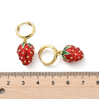 Brass Hoop Earrings EJEW-S251-04A-G-1
