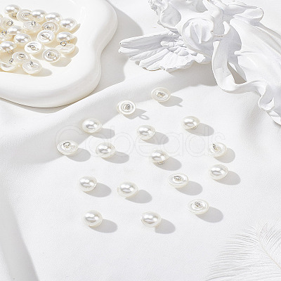 50Pcs 1-Hole Plastic Buttons BUTT-LP0001-13A-1
