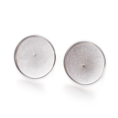 Tarnish Resistant Adjustable 304 Stainless Steel Finger Rings Components STAS-I097-092P-1