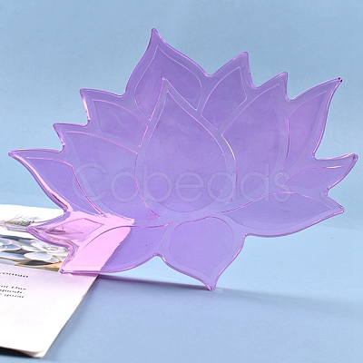 Lotus Cup Mat Silicone Molds X-DIY-I036-06-1