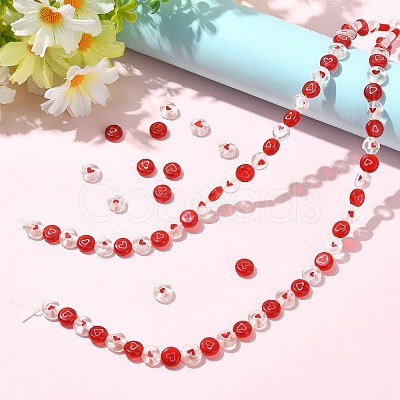 2 Strands Handmade Lampwork Beads Strands LAMP-CJ0003-18-1