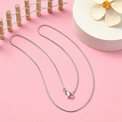 Brass Round Snake Chain Necklace for Men Women MAK-YW0001-11-1