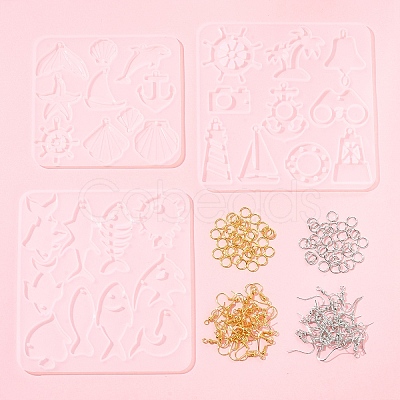 DIY Dangle Earring Making Kits DIY-FS0008-26-1