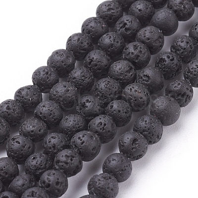 Natural Lava Rock Beads Strands X-g434-7-1