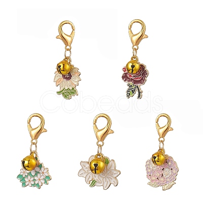 Alloy Enamel Pendant Decoraiton HJEW-JM00960-1