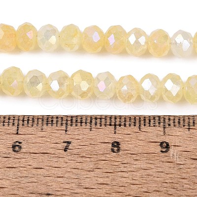 Dyed Crackle Imitation Jade Glass Beads Strands EGLA-Q131-02B-08-1