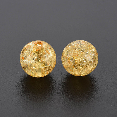 Transparent Crackle Acrylic Beads MACR-S373-66A-N13-1