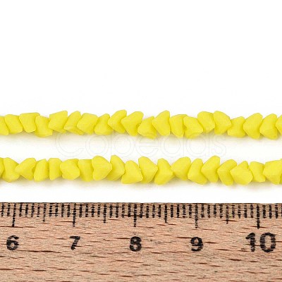 Frosted Opaque Glass Beads Strands GLAA-N017-4mm-13-1