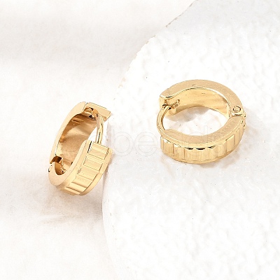 201 Stainless Steel Hoop Earrings SA-CBA4A0D-02G-1