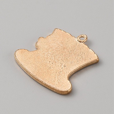 Saint Patrick's Day Alloy Enamel Pendants ENAM-WH0004-03KCG-08-1