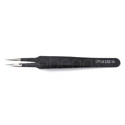 Spray Painted 201 Stainless Steel Beading Tweezers TOOL-G021-07-1