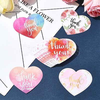 Coated Paper Thank You Greeting Card DIY-FS0007-76D-1