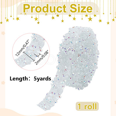 Glitter Resin Hotfix Rhinestone DIY-WH0622-417A-1