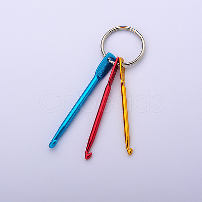 Aluminum Crochet Hooks Keychain LS-PW22062533516-1