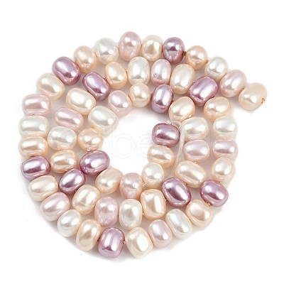 Electroplated Shell Pearl Beads Strands BSHE-H113-04B-1