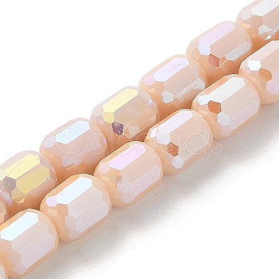 Electroplate Glass Beads Strands EGLA-D030-06B-1