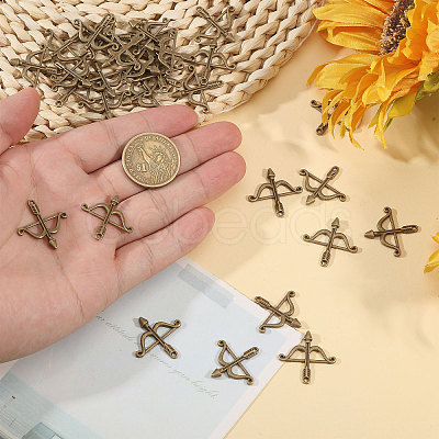 100Pcs Tibetan Style Alloy Pendants FIND-CA0010-59AB-1