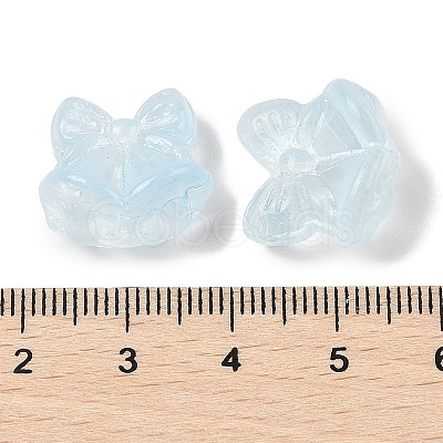 Transparent Spray Paint Glass Beads GLAA-Z011-06-1