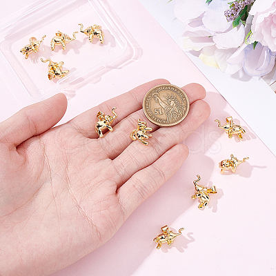 10Pcs Brass Charms KK-BBC0024-88-1