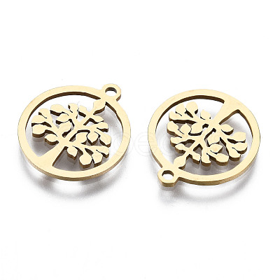201 Stainless Steel Pendants STAS-T044-189G-1