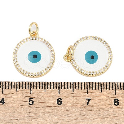 Brass Micro Pave Cubic Zirconia Pendants KK-G522-27G-1