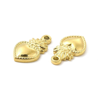 Ion Plating(IP) 304 Stainless Steel Charms STAS-F284-14G-1